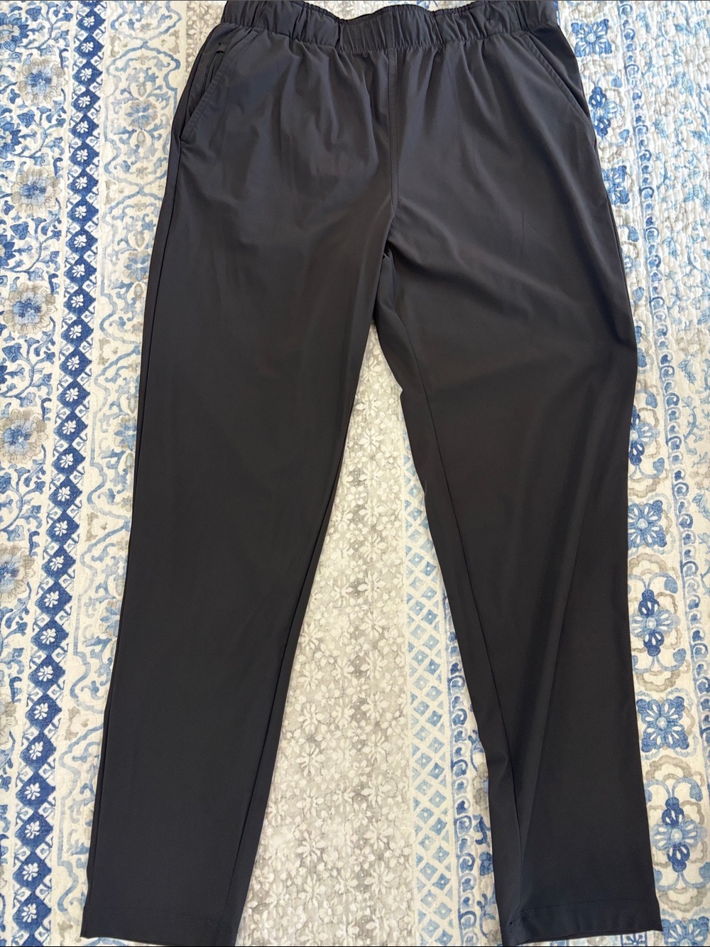 Men's Black Performance Joggers with Elastic Waist